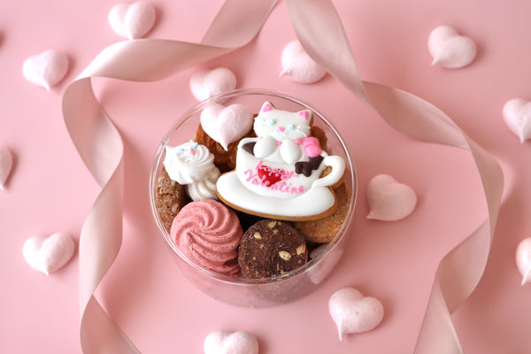 バレンタインのミニクッキーBOX