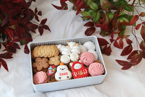 お正月のプレミアムクッキー缶