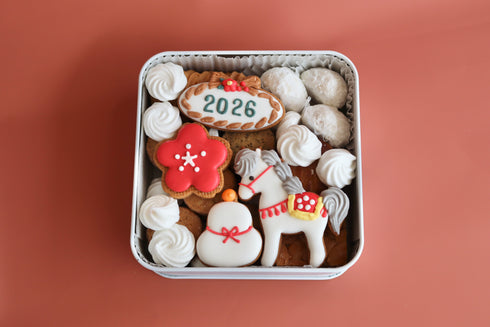 プレミアムクッキー缶 お正月2026