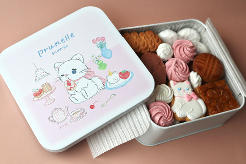 プリュねこクッキー缶