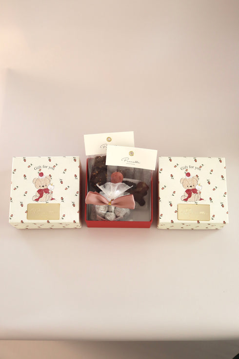 NAPPYコラボ テディベア ギフト BOX(焼菓子&チョコレートの詰め合わせ)