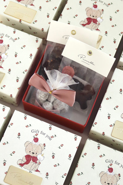 NAPPYコラボ テディベア ギフト BOX(焼菓子&チョコレートの詰め合わせ)