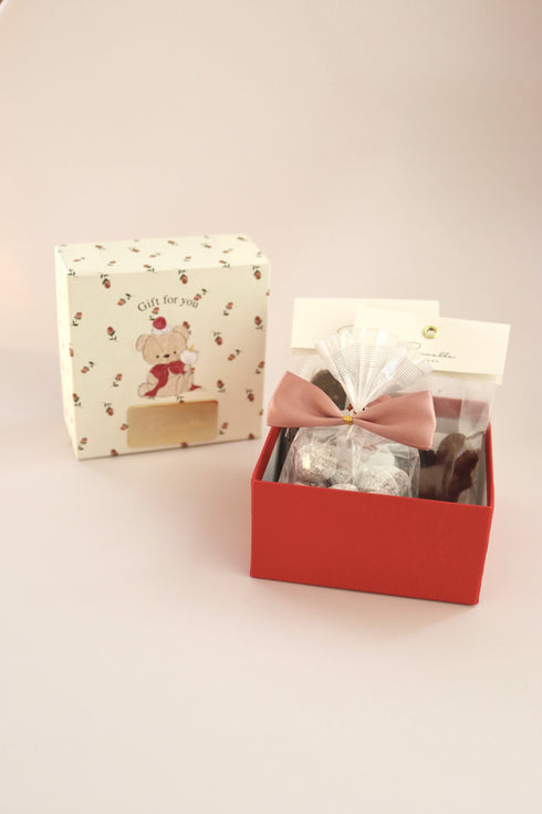 NAPPYコラボ テディベア ギフト BOX(焼菓子&チョコレートの詰め合わせ)